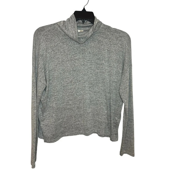 Banana Republic Tops - Banana Republic luxspin cozy pullover shirt turtleneck space dyed gray large